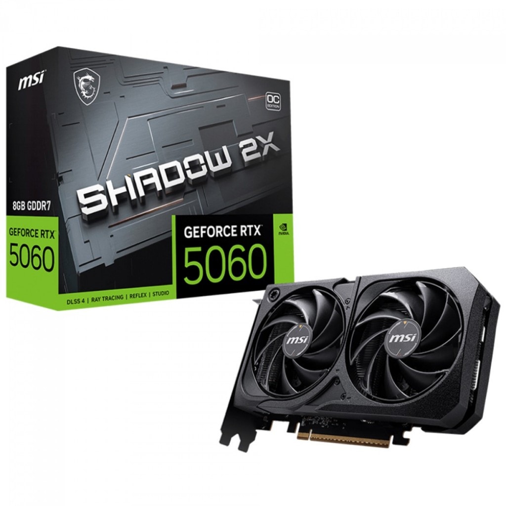 Imagem do Placa De Video Msi Nvidia Geforce Rtx 5060 Shadow 2x Oc 8gb Gddr7 912 V537 056