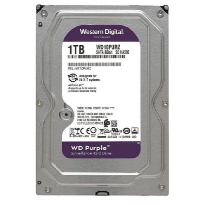 Imagem do Hd Western Digital 1tb Purple Wd10purz 64mb