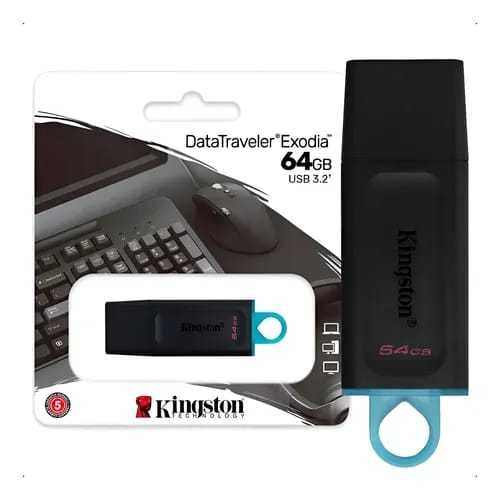 Imagem do Pendrive 64gb Datatraveler Exodia Usb 3 2 Dtx 64gb Kingston