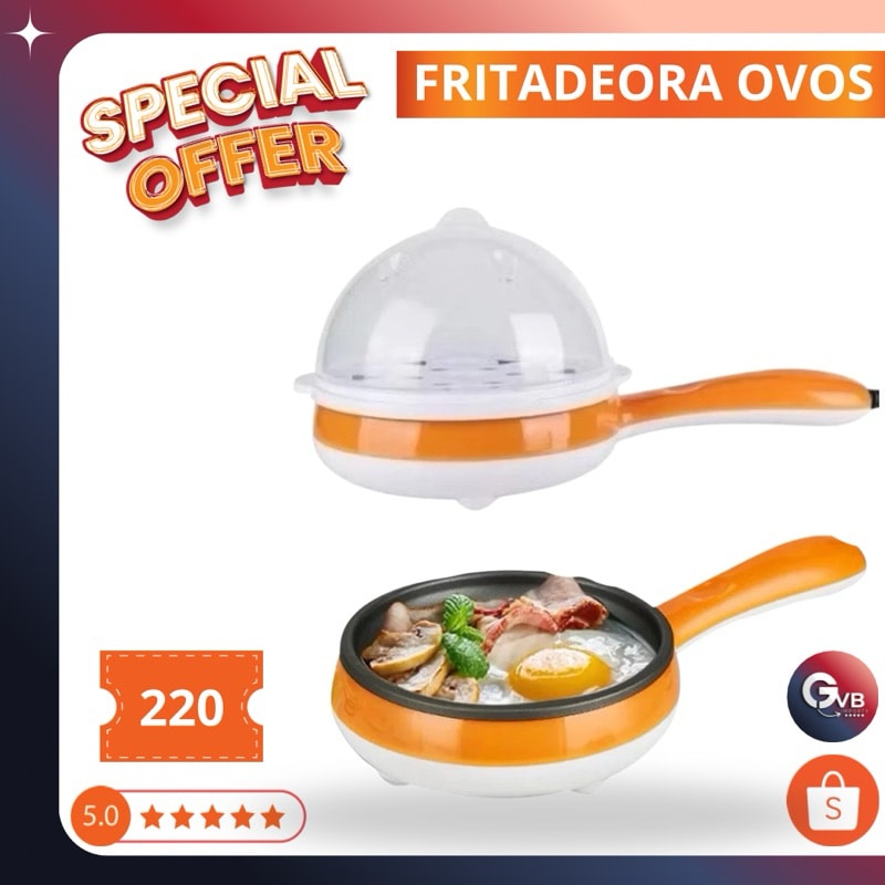 Imagem do Cozedor Ovos Fritadeira Maquina De Cozinhar A Vapor 220v Eletrico Ja