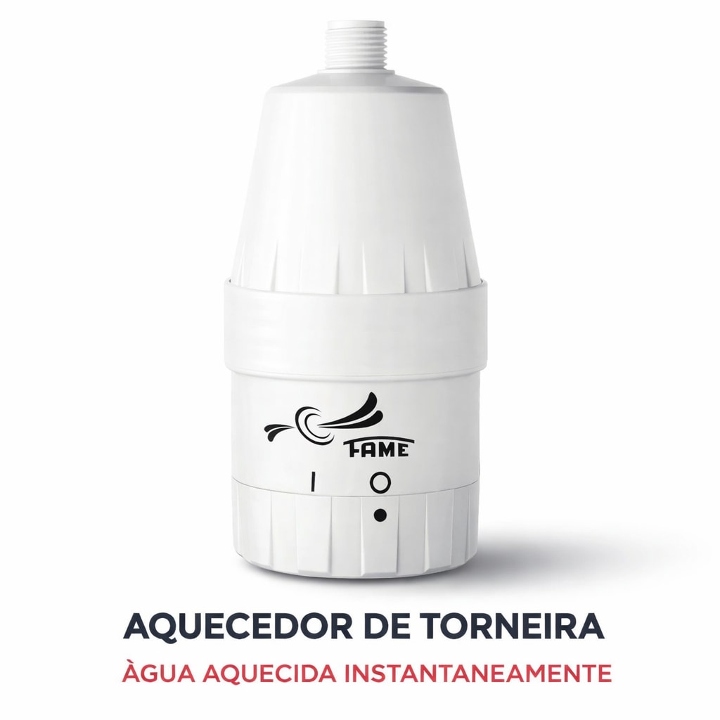 Imagem do Aquecedor Eletrico Fame 220v 5400w Pia Lavatorio Torneira Branco 220v