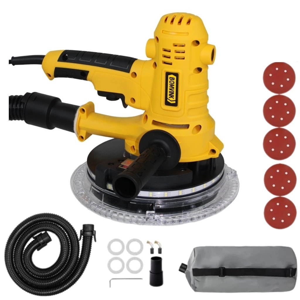 Imagem do Lixadeira Profissional 750w Orbital Parede Teto Led Velocidade Ajustavel 220v
