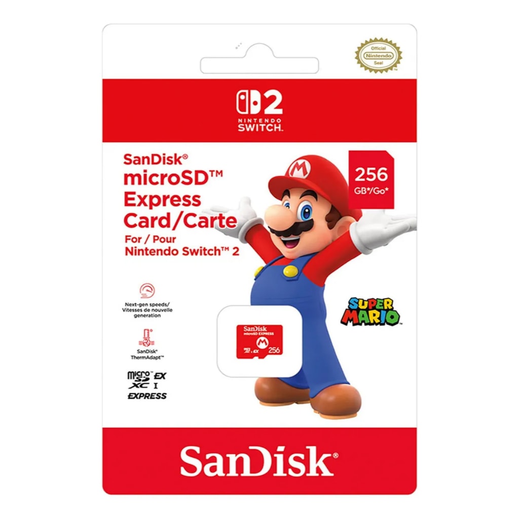 Imagem do Cartao De Memoria Sandisk Microsd Express Para Nintendo Switch 2 256gb