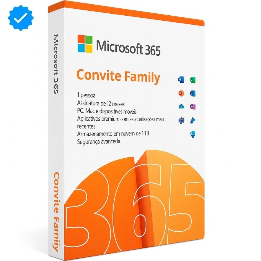 Imagem do Microsoft Office 365 Personal Convite 12 Meses 1tb Onedrive Entrega Fisical