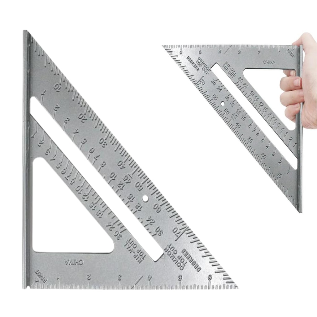 Imagem do Esquadro Aluminio Triangular 7 Pol Carpintaria Marcenaria