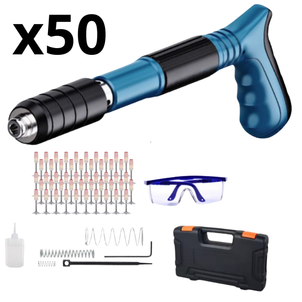 Imagem do Pistola De Fixacao De Acao Direta Finca Pinos 50 Pinos Nf
