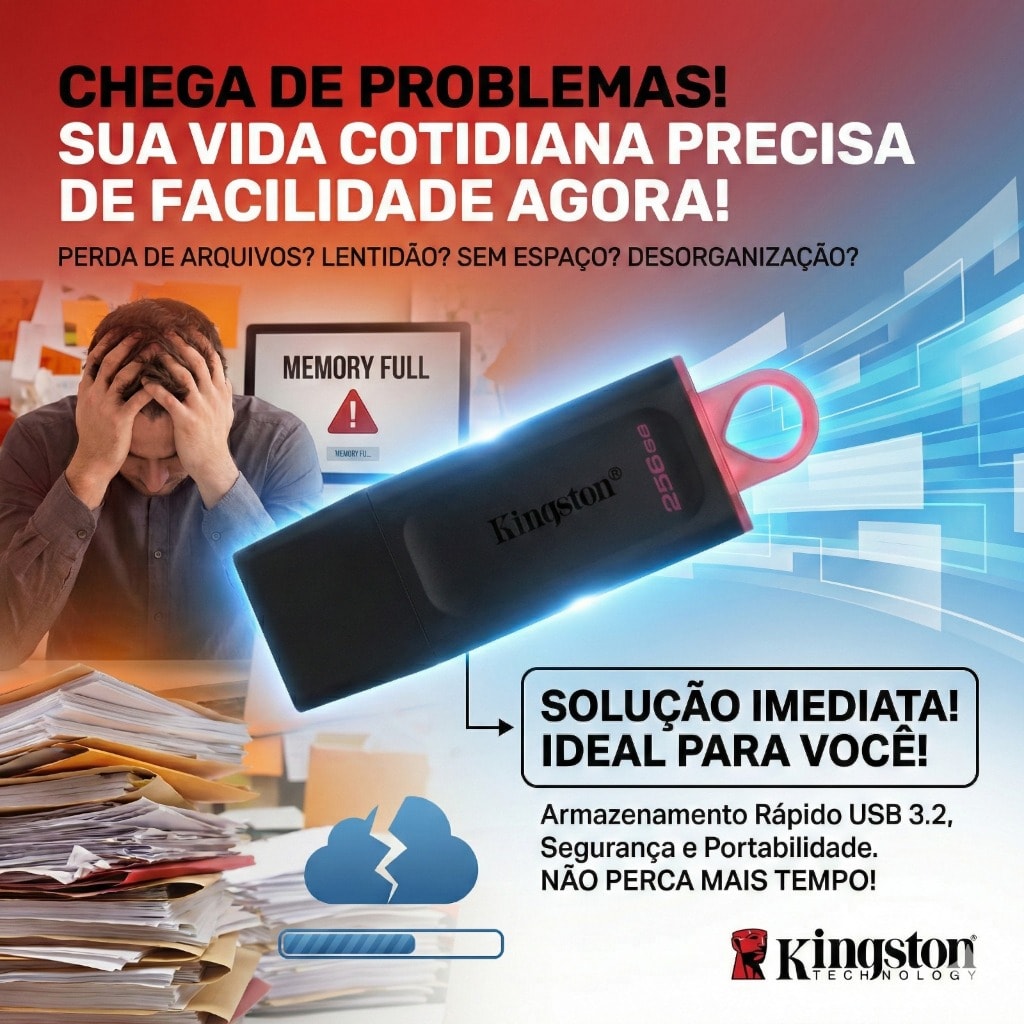 Imagem do Pen Drive Kingston Datatraveler Exodia 256gb Dtx 256gb
