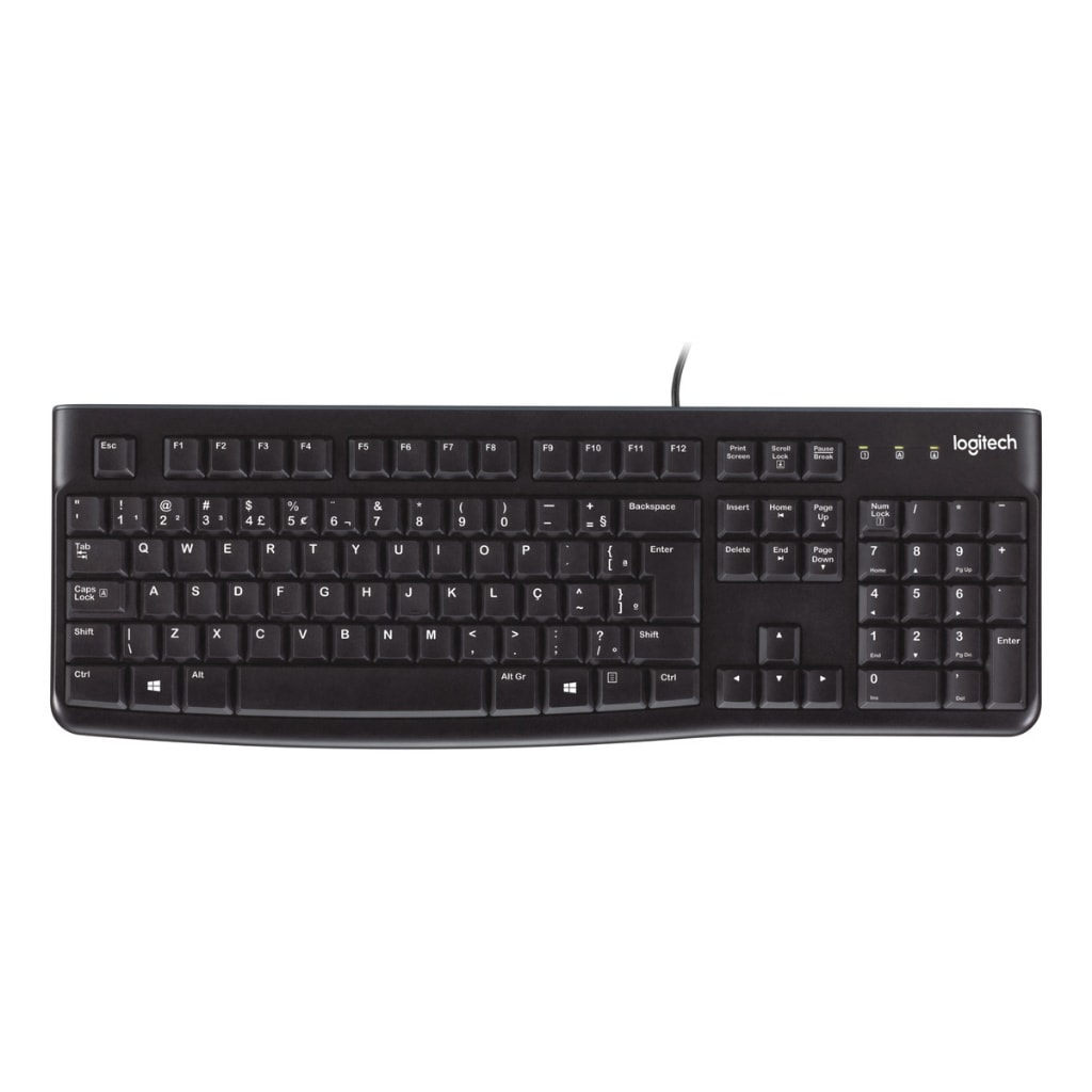 Imagem do Teclado Com Fio Usb Logitech K120 Com Layout Abnt2