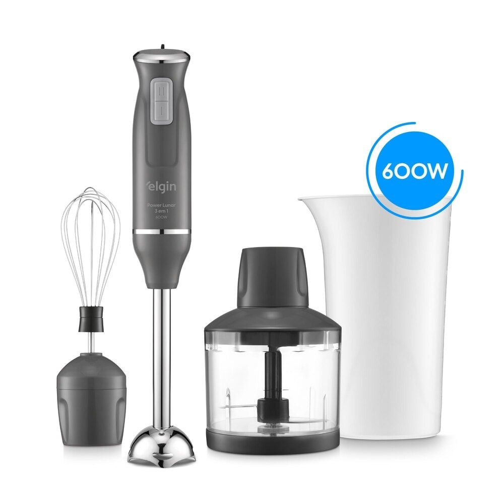 Imagem do Mixer Power Inox 3 Em 1 600w Elgin Lunar Cinza Lunar 127v
