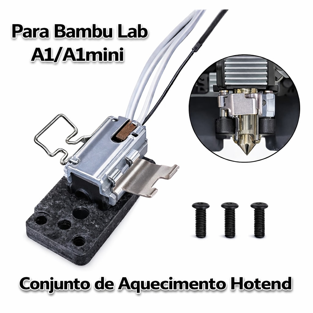 Imagem do Kit De Montagem De Aquecimento Para Impressora 3d Bambu Lab A1 A1 Mini Hotend