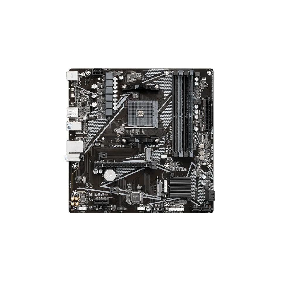 Imagem do Mb Gigabyte B550m K P Amd Am4 4xddr4 1xpci E 4xsata 2xm 2