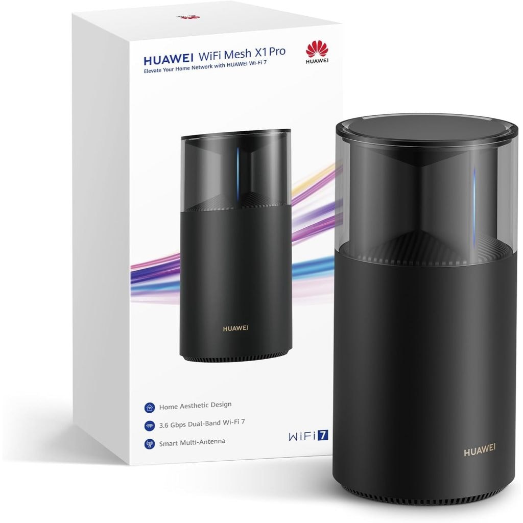 Imagem do Roteador Huawei Wifi Mesh X1 Pro Preto 3 6 Gbps Facil Configuracao