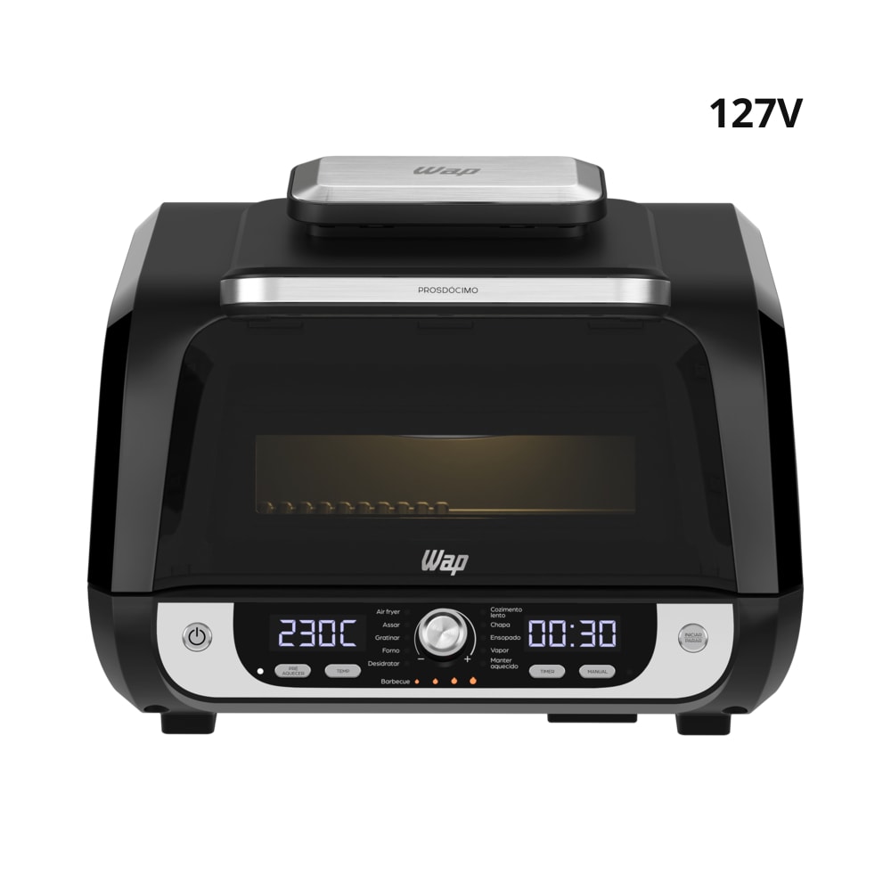 Imagem do Fritadeira Eletrica Wap 10l Air Fryer Barbecue Digital 1800w 127v