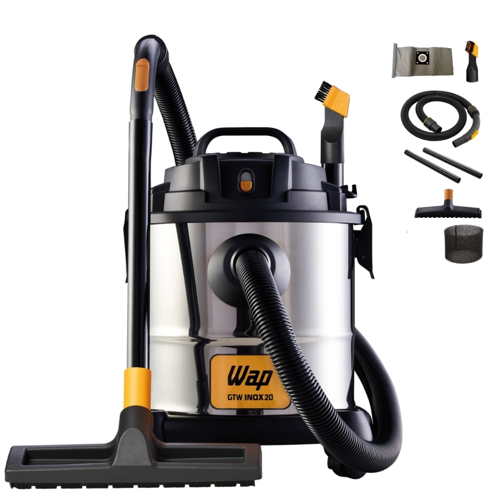 Imagem do Aspirador De Po Wap Gtw Agua Inox 20 Litros 110 220