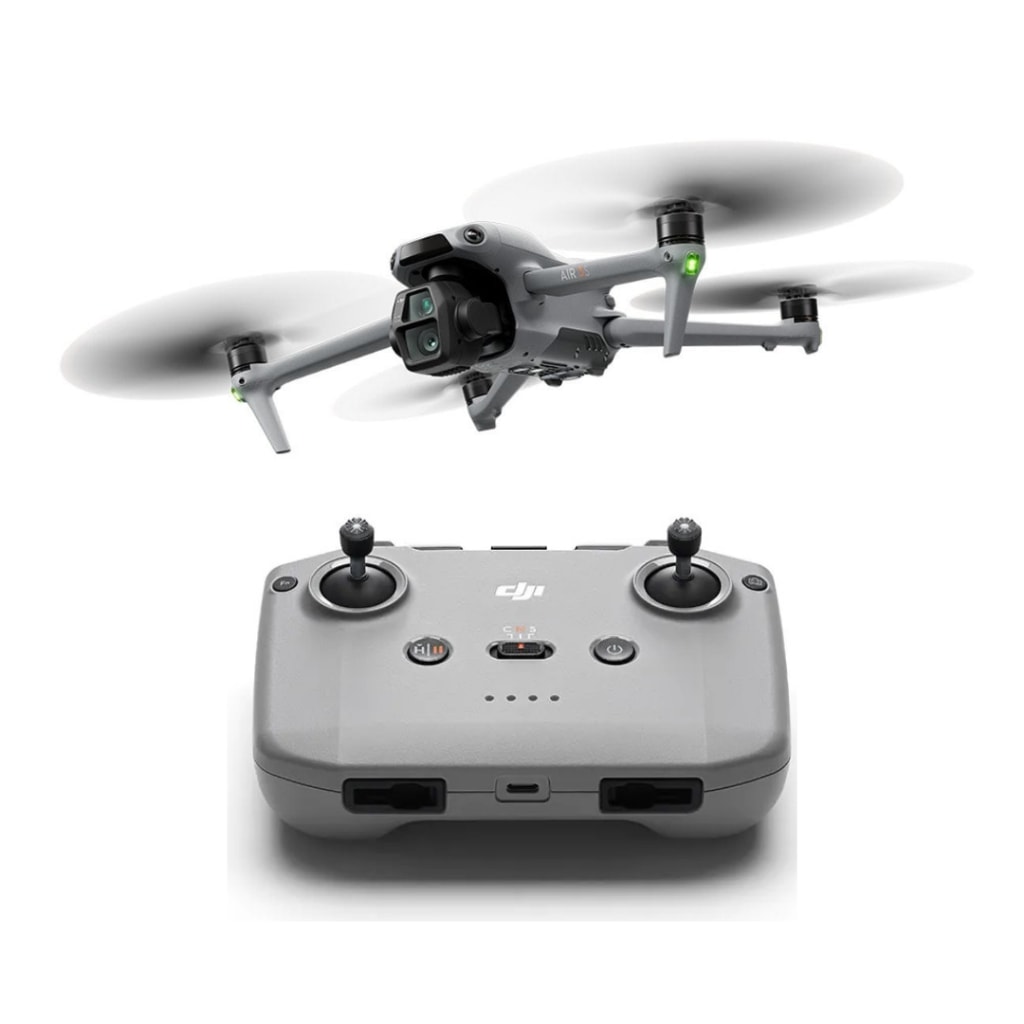 Imagem do Drone Dji Air 3s Com 1 Bateria Controle Dji Rc N3