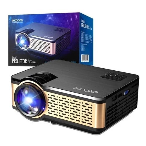 Imagem do Projetor Smart Led Android Multimidia Exbom 1600 Lumens 150 Polegadas