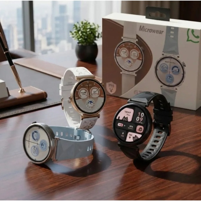Imagem do Smartwatch Microwear Gt5 Mini Responder Whatsapp Via Comando De Voz E Digitando