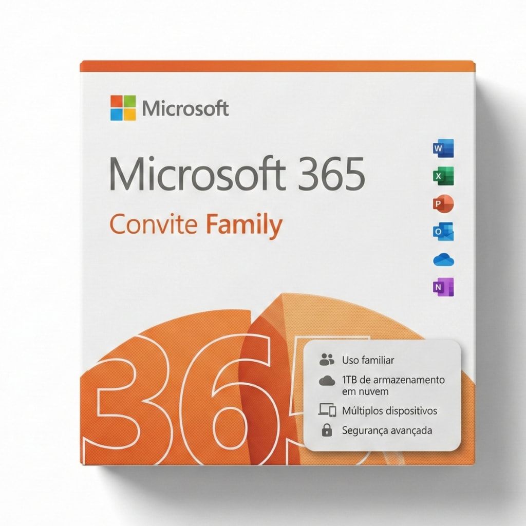 Imagem do Microsoft 365 Convite Family Office 365 Apps 1tb 1 Usuario Assinatura Anual