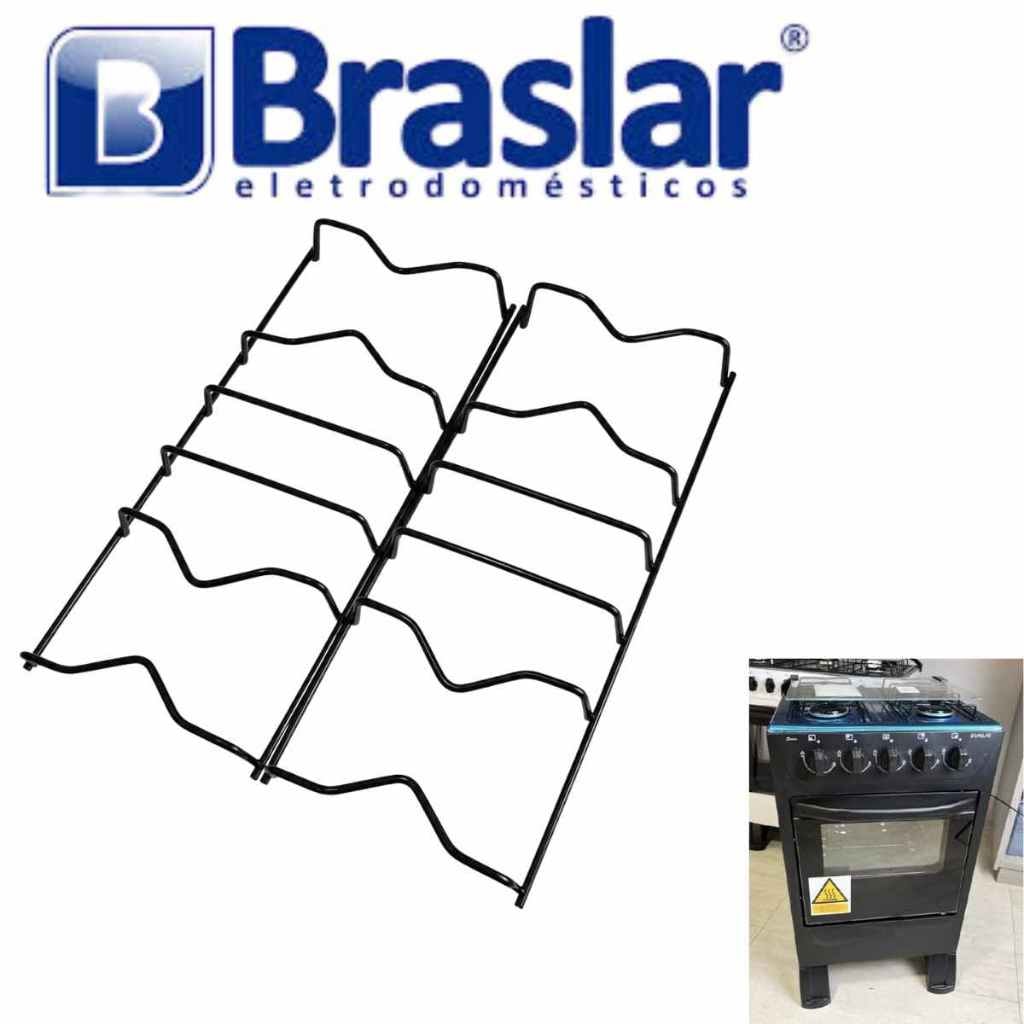 Imagem do Kit 2 Grelhas Trempe Grades Para Fogao Braslar New Sirius 4 Bocas