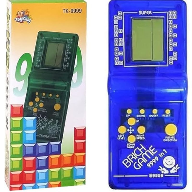 Imagem do Mini Game Portatil 9999 Jogos In 1 Nostalgia Brick Game Jogo Bloquinhos Antigo Retro A Pilhas