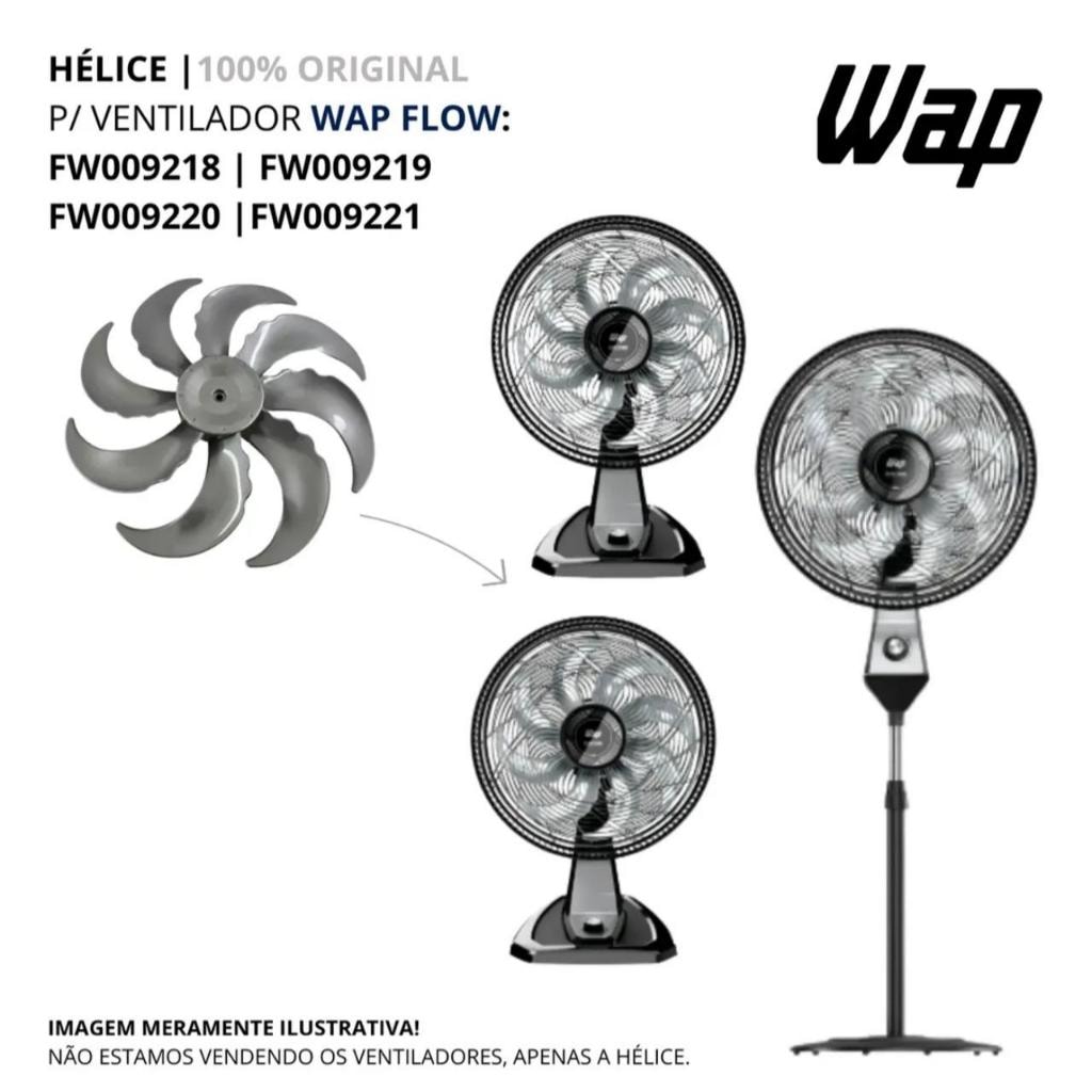 Imagem do Helice Cinza Ventilador 50 Cm Wap Flow Turbo 8 Pas Original Fw009138