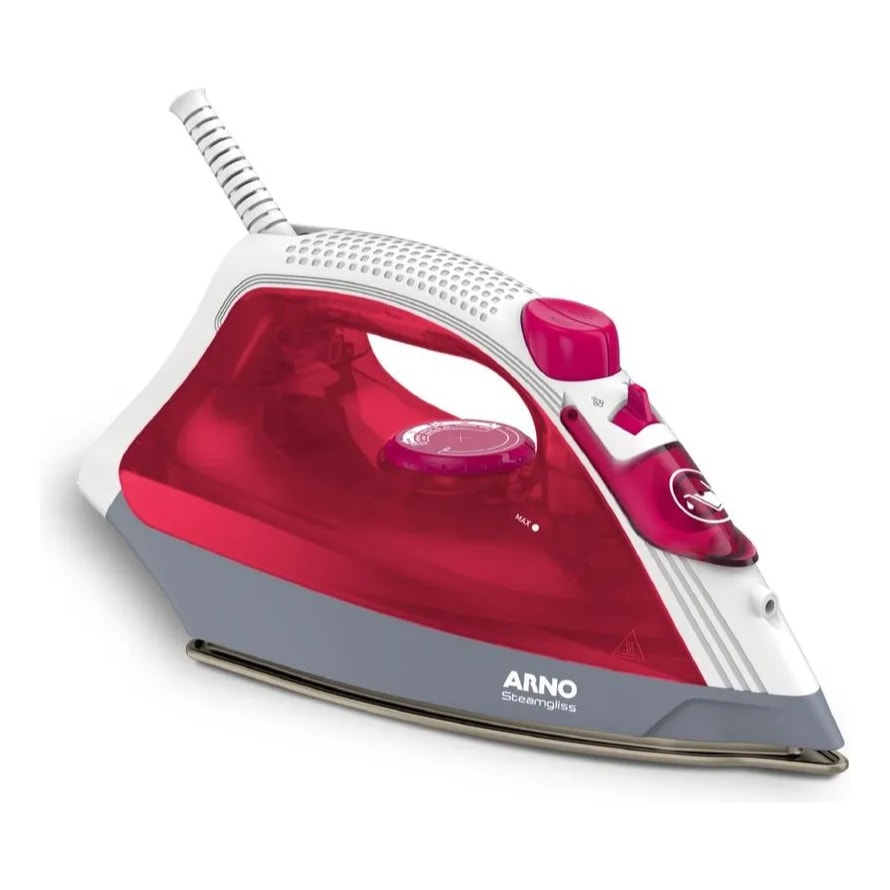 Imagem do Ferro A Vapor Eletrico Arno Steamgliss Fsgc Cor Rosa 220v
