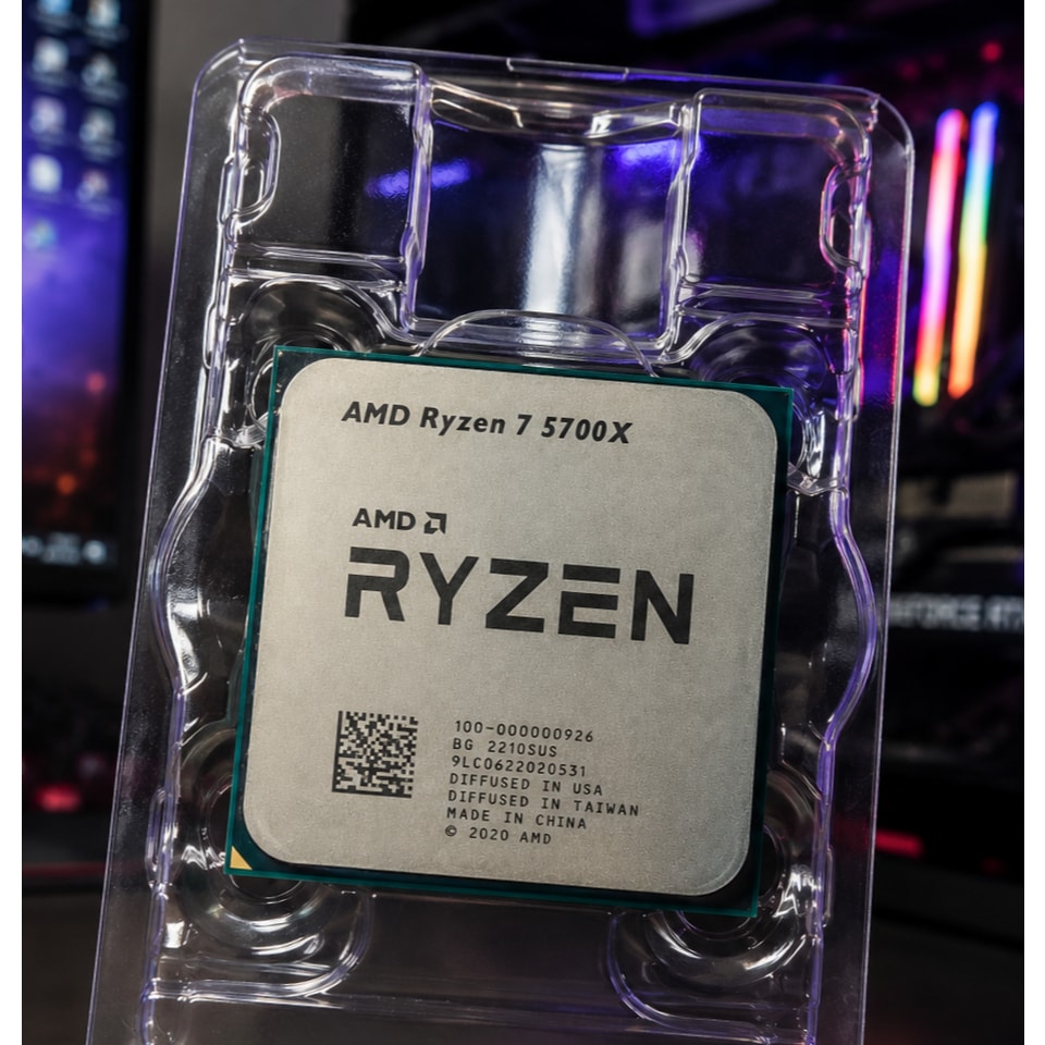 Imagem do Processador Amd Ryzen 7 5700x 8 Nucleos 16 Threads Boost Ate 4 6ghz
