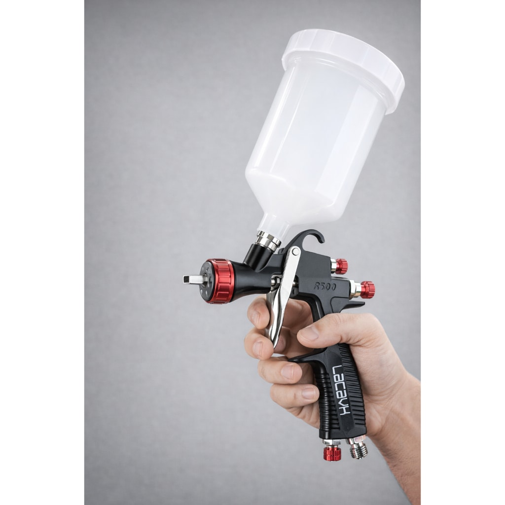 Imagem do Pistola De Pintura Profissional R500 Lvlp Gravidade Bico 1 3mm Caneca 600ml