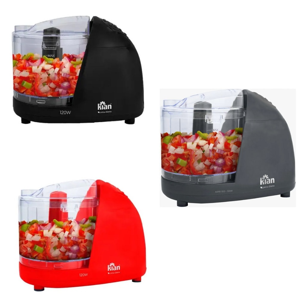 Imagem do Mini Processador Alimentos Eletrico Turbo 120w Kian
