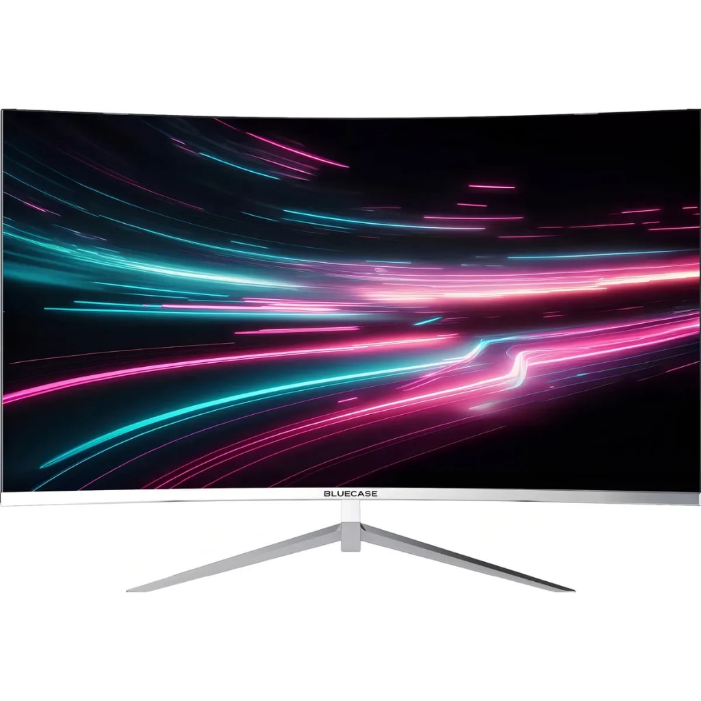 Imagem do Monitor Gamer 27 Branco Curvo Nyx Bluecase Full 100hz Hdmi