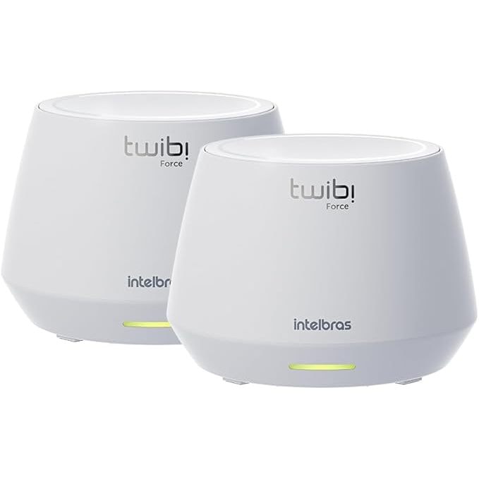 Imagem do Conjunto De Roteador Sem Fio Wi Fi 6 Twibi Force Ax Branco Intelbras