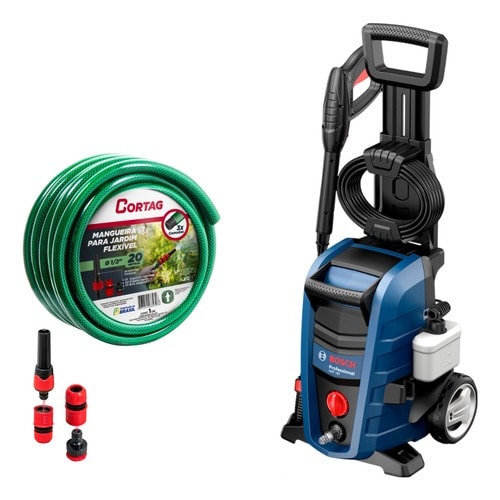 Imagem do Kit Lavadora Alta Pressao Bosch Ghp 180 220v Mangueira 20 Metros