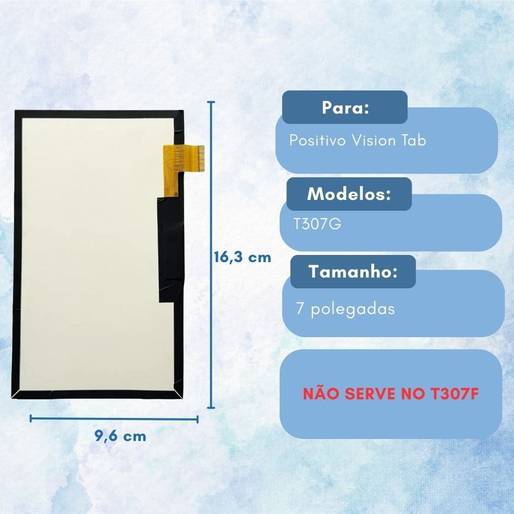 Imagem do Tela Display Lcd Imagem Positivo Vision Tab 7 T307g T307 G