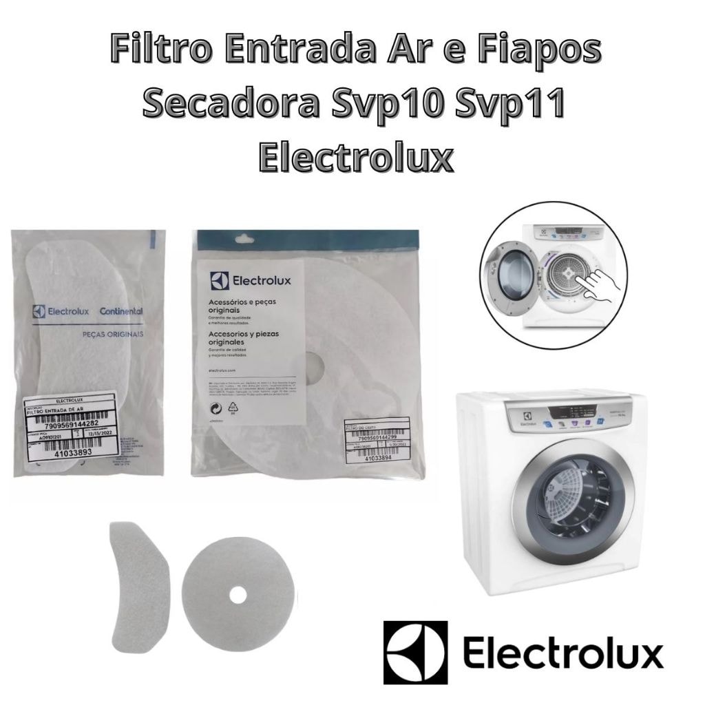 Imagem do Filtro Entrada Ar E Fiapos Secadora Svp10 Svp11 Electrolux