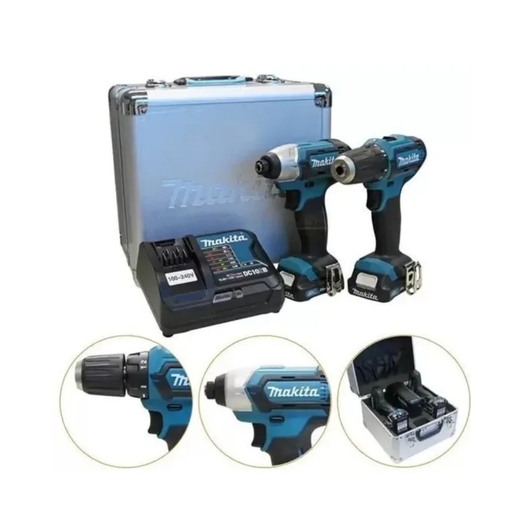 Imagem do Combo Furadeira Parafusadeira De Impacto Clx228sax Makita