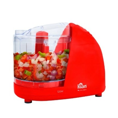 Imagem do Mini Processador 500ml Laminas Inox Vermelho 120w Kian 127v