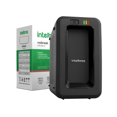 Imagem do Nobreak Intelbras Attiv 600va 300w Bivolt Original Protecao Total