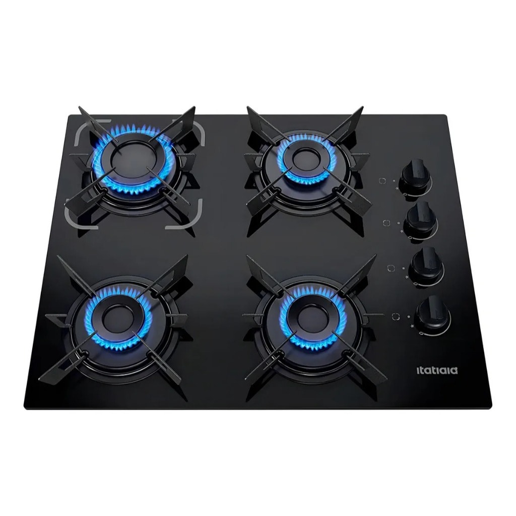 Imagem do Cooktop Itatiaia Electra Plus A Gas 4 Bocas Preto 127v 220v