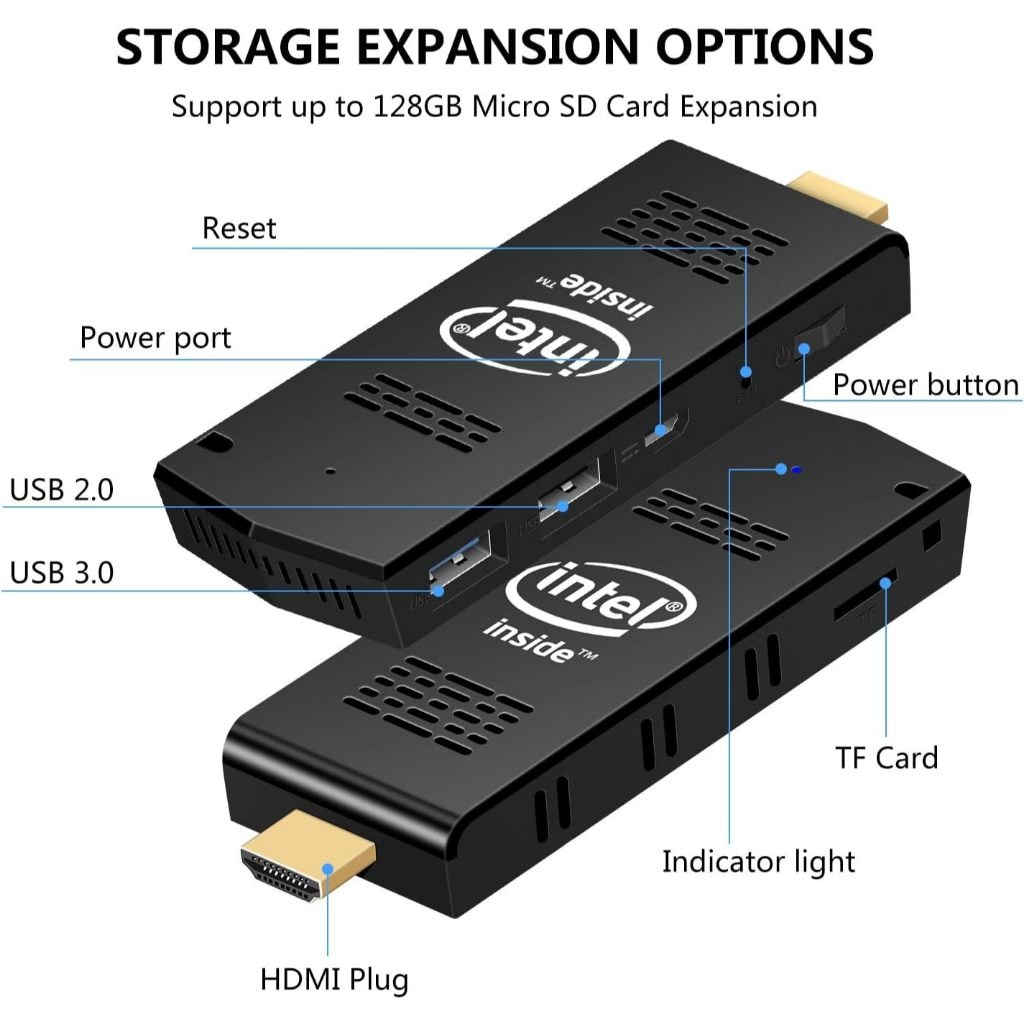 Imagem do Mini Pc Intel Pocket Pc Mini Pc Stick Pc 4 Gb Ram 4gb De Ram