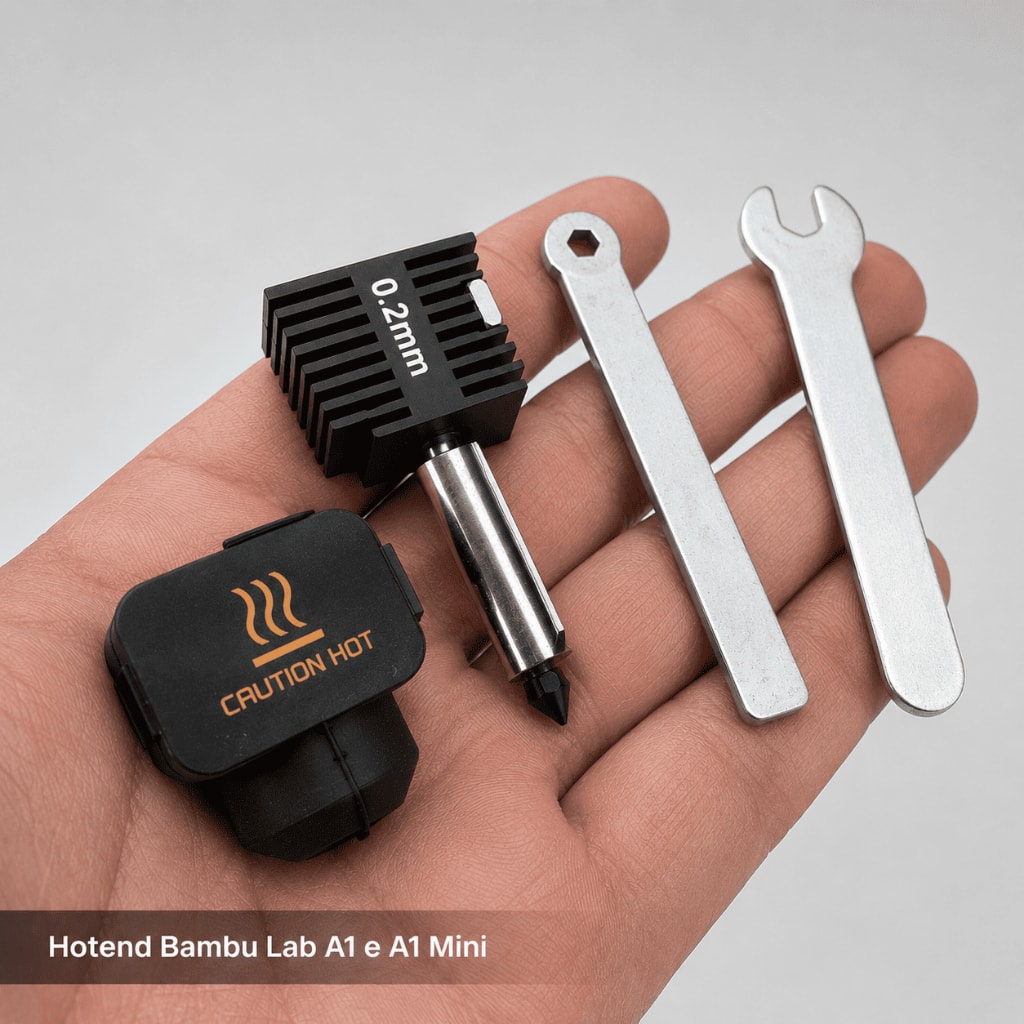 Imagem do Hotend Completo Compativel Bambu Lab A1 A1 Mini Chaves Inclusas