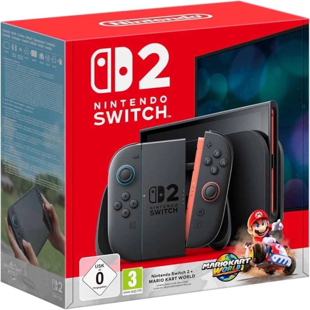 Imagem do Nintendo Switch 2 Mario Kart World Bundle Midia Fisica Novo
