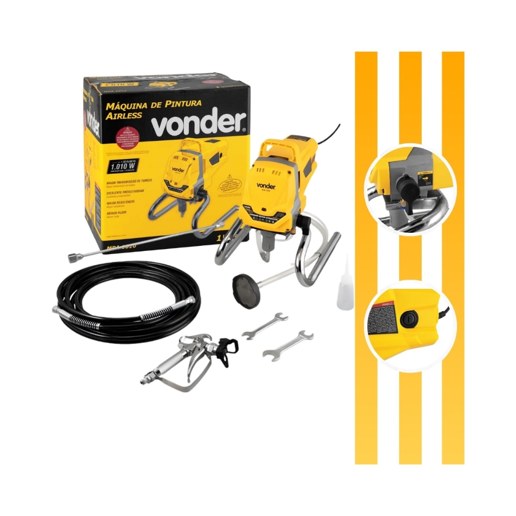 Imagem do Maquina De Pintura Mpa 1010 Sistema Airless Potencia De 1010w Vonder