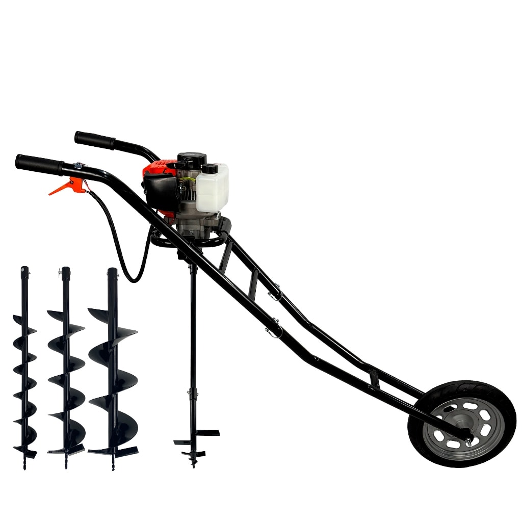 Imagem do Perfurador De Solo A Gasolina 52cc 2 5hp Com Carrinho Brocas E Extensor Fak520pr Carbon Fak