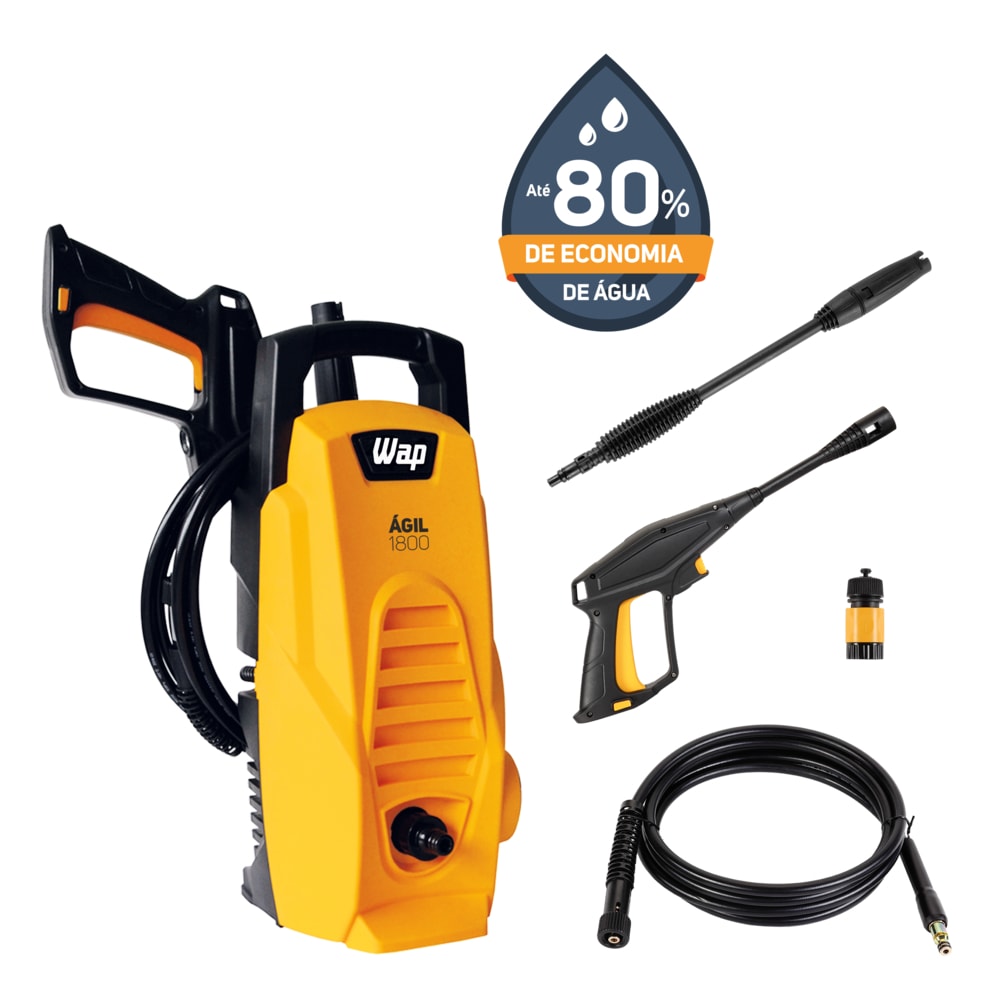 Imagem do Lavadora De Alta Pressao 1400w 1300psi Wap Agil 1800 127v
