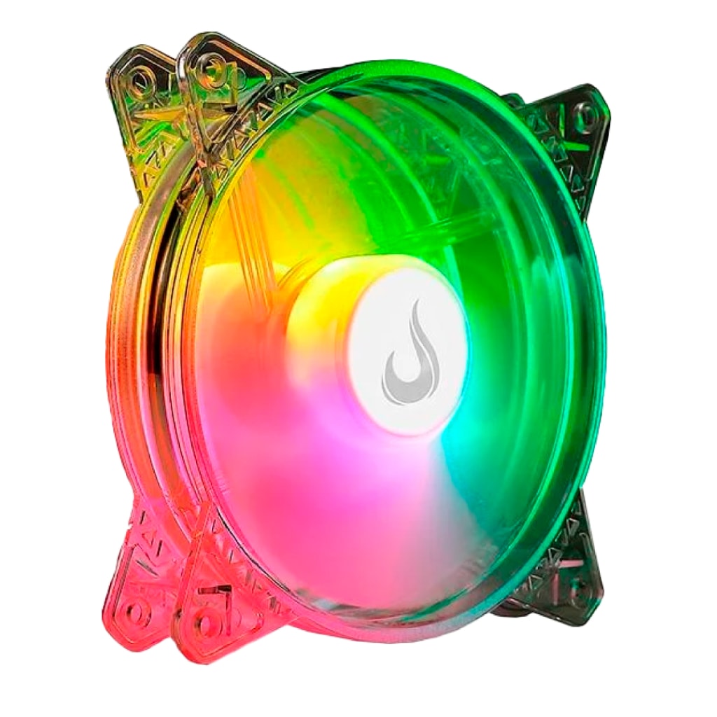 Imagem do 1 Fan Avulsa Cooler Ventoinha Pc Gamer Rise Mode Crystal Sound Argb 120mm