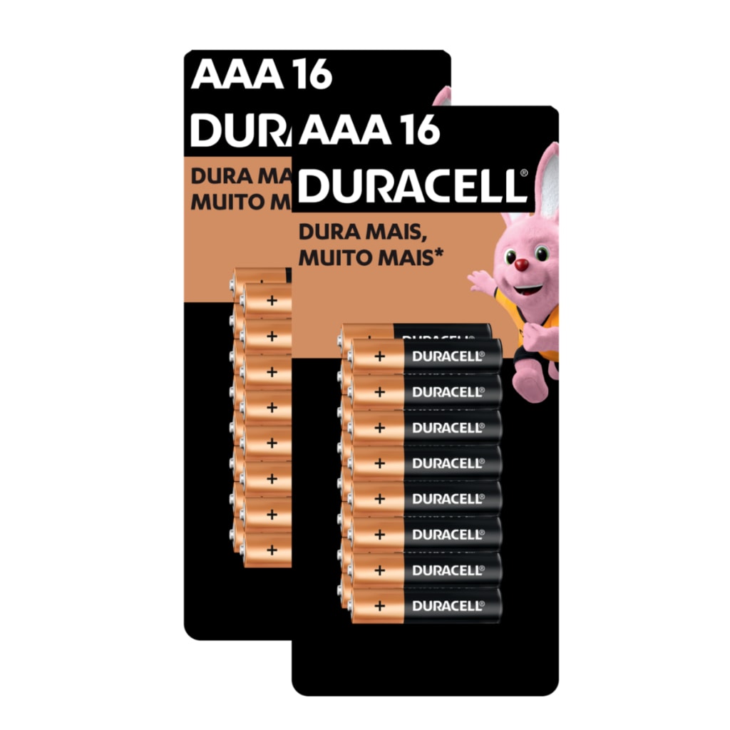 Imagem do Kit Pilha Alcalina Aaa Com 16 Unidades 2 Cartelas Duracell