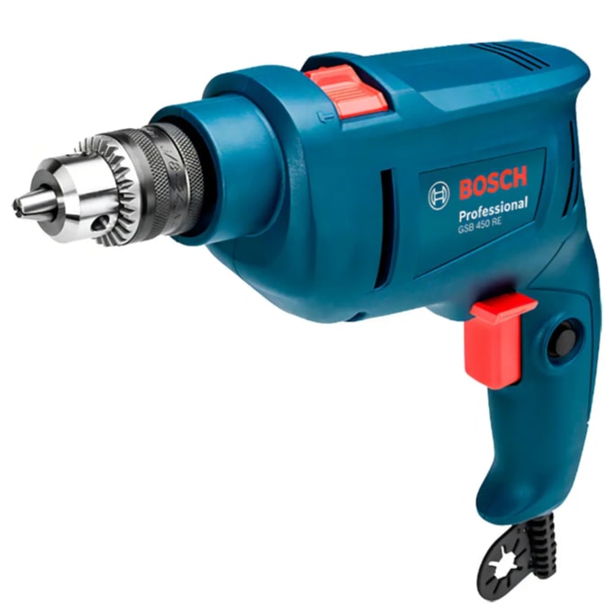 Imagem do Furadeira De Impacto Bosch Gsb 450 Re 450w 127v Com 3 Brocas Original