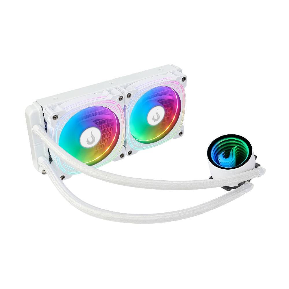 Imagem do Water Cooler Gamer Rise Mode Aura Frost Pro Argb 240mm Amd Intel Branco Rm Wcz 06 Argb
