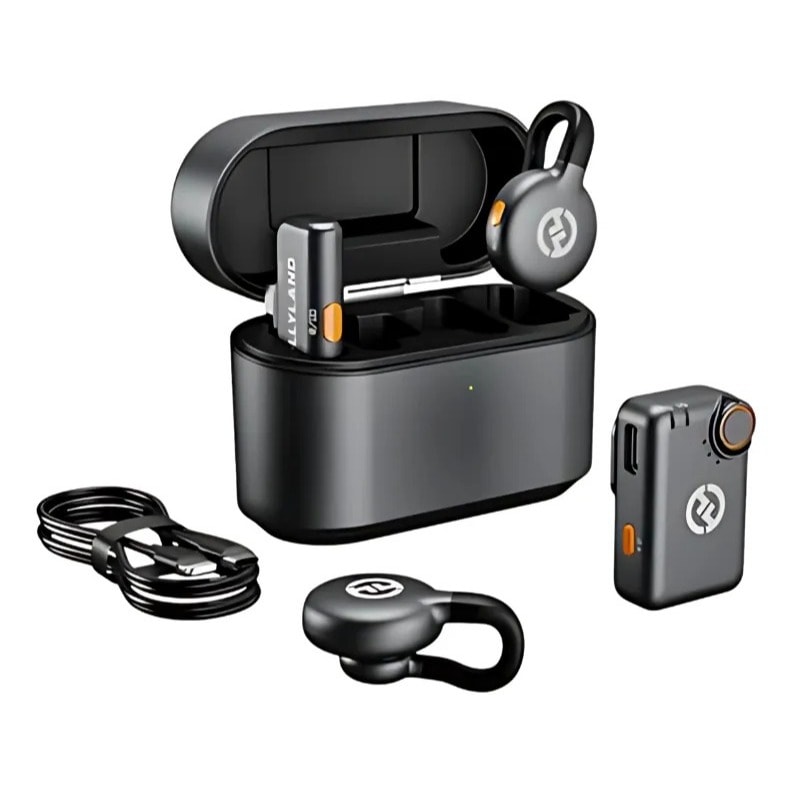Imagem do Microfone De Lapela Hollyland Lark M2s Duo Combo Cor Preto