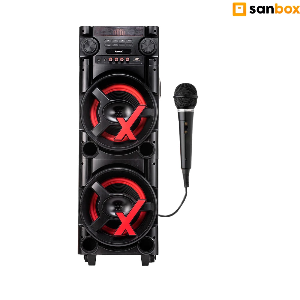 Imagem do Caixa De Som Aca 1000 Newx Amvox Led Powerx 1000w Bivolt Sem Fm 1mic